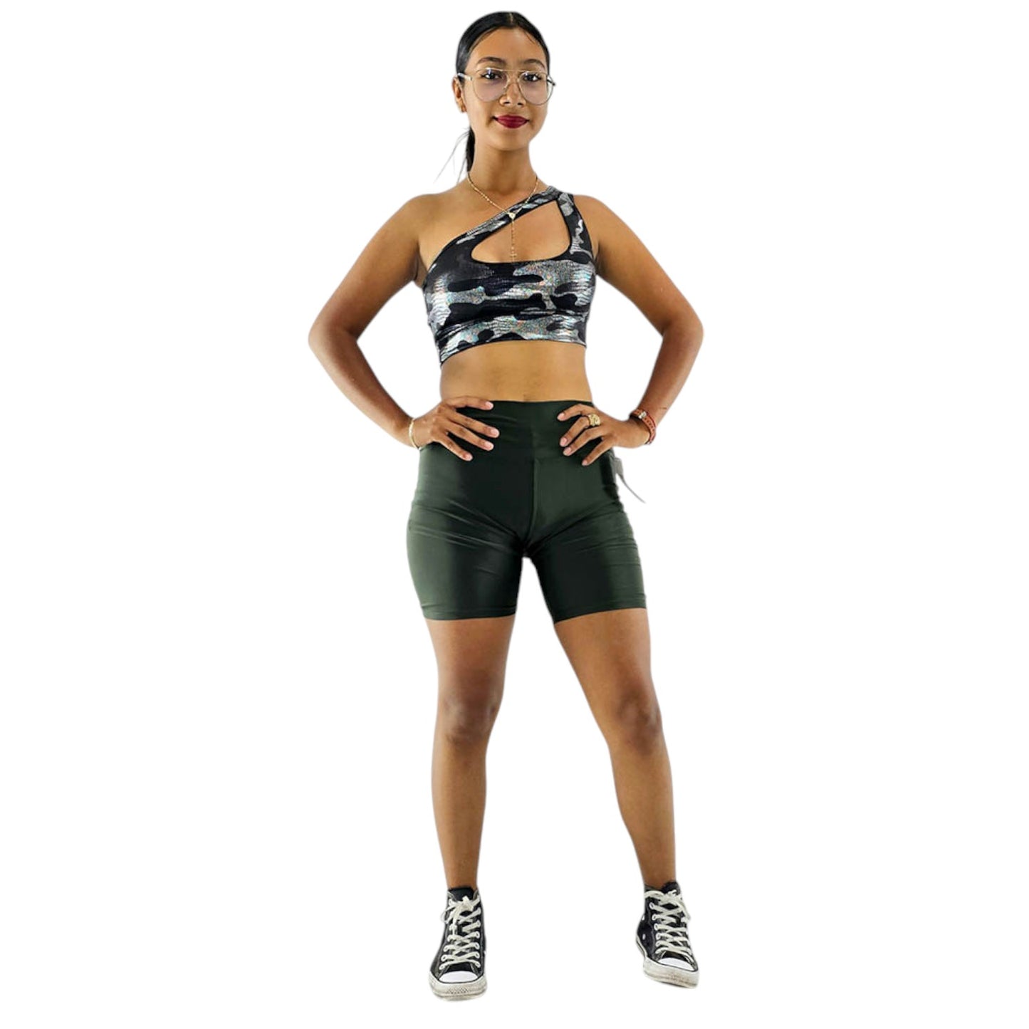 Leggin bermuda deportivo con control y realce que transforma tu rutina