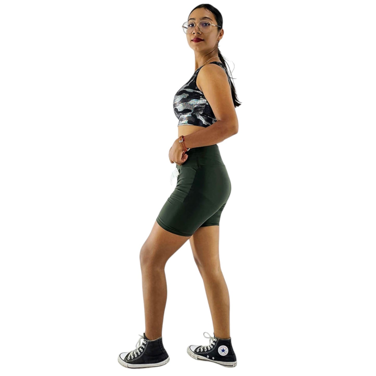 Leggin bermuda deportivo con control y realce que transforma tu rutina