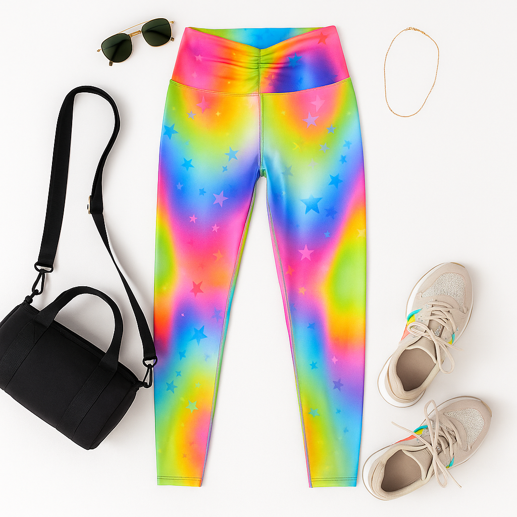 Leggins deportivos con estampado acuarela que energizan tu rutina