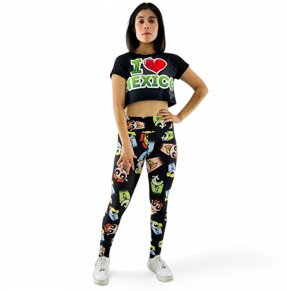 Leggins deportivos con estampado animado que despiertan tu poder interior