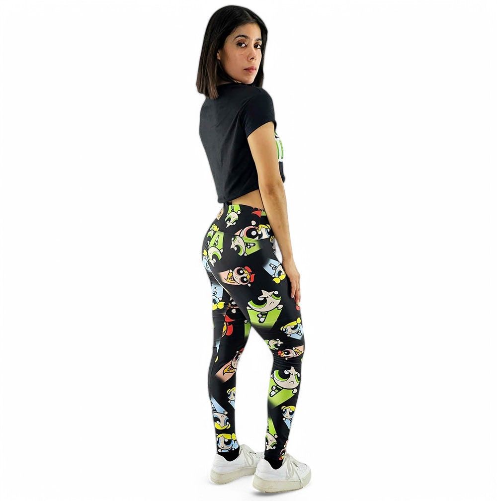 Leggins deportivos con estampado animado que despiertan tu poder interior