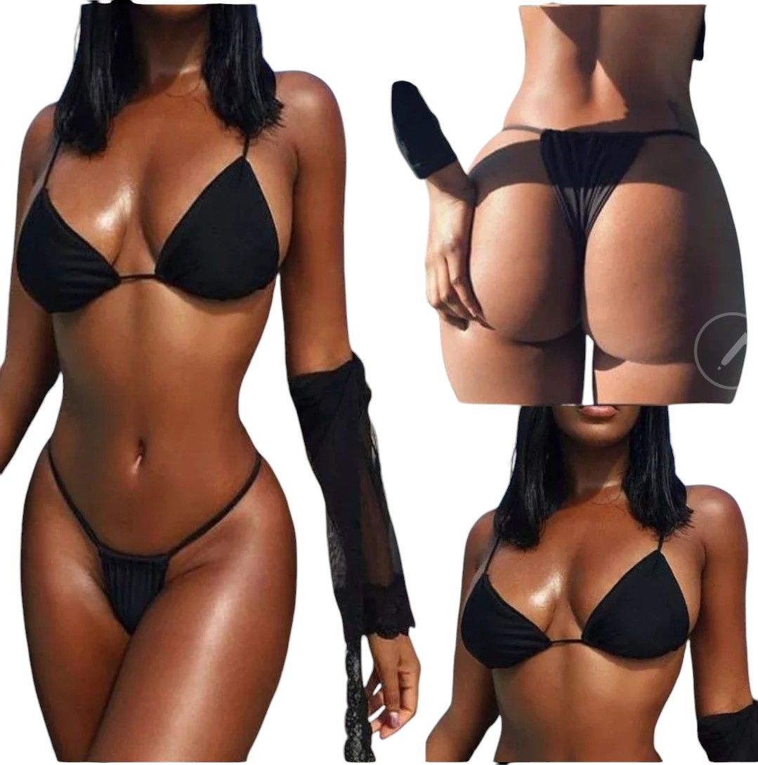 Bikini tanga de lencería que revela con osadía tu confianza total