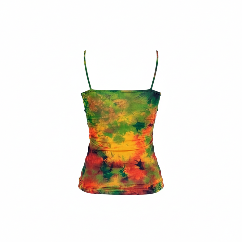 Blusa de tirantes con fruncido que alegra tu día