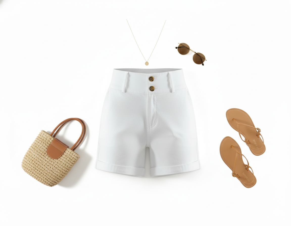 Short con botones que realza tu silueta con estilo sofisticado