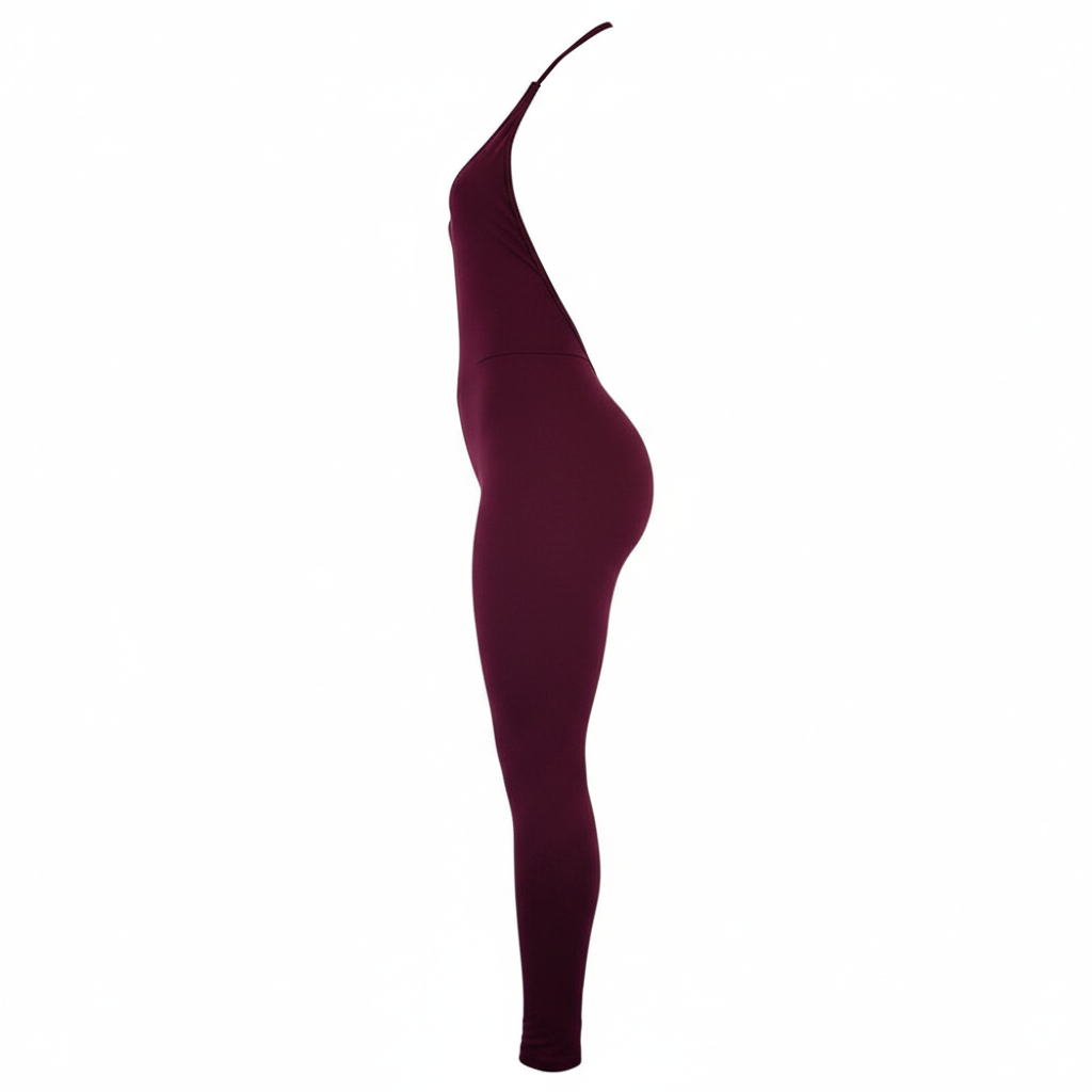 Enterizo largo con escote cruzado que resalta tu silueta con sensualidad sofisticada