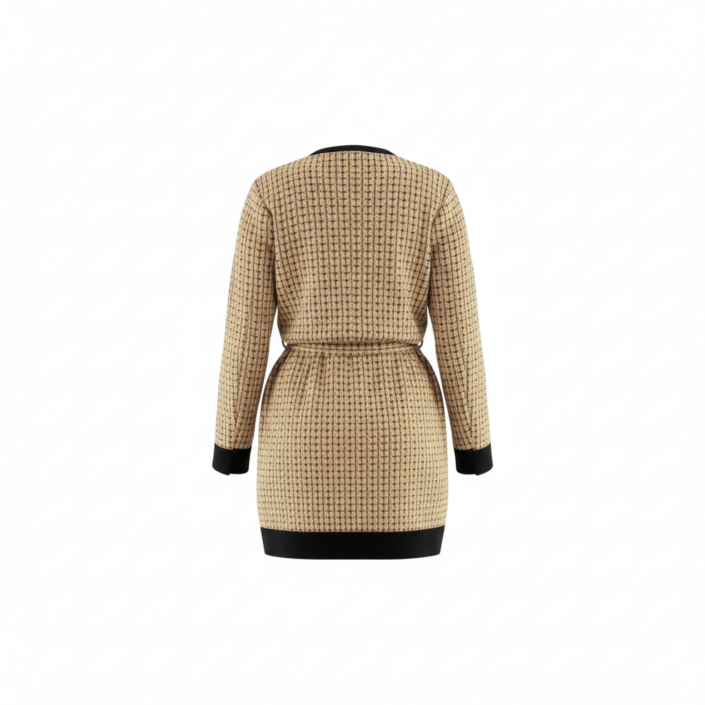 Conjunto con saco y falda corta que proyecta elegancia con orden visual