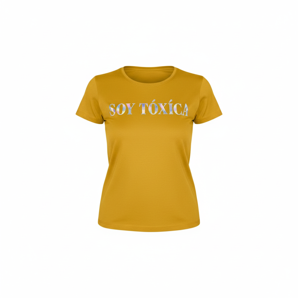 Blusa manga corta con mensaje atrevido para robar miradas