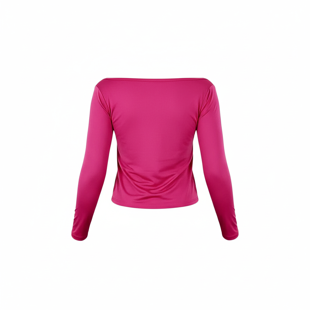 Blusa manga larga off shoulder que resalta tu silueta con elegancia sutil