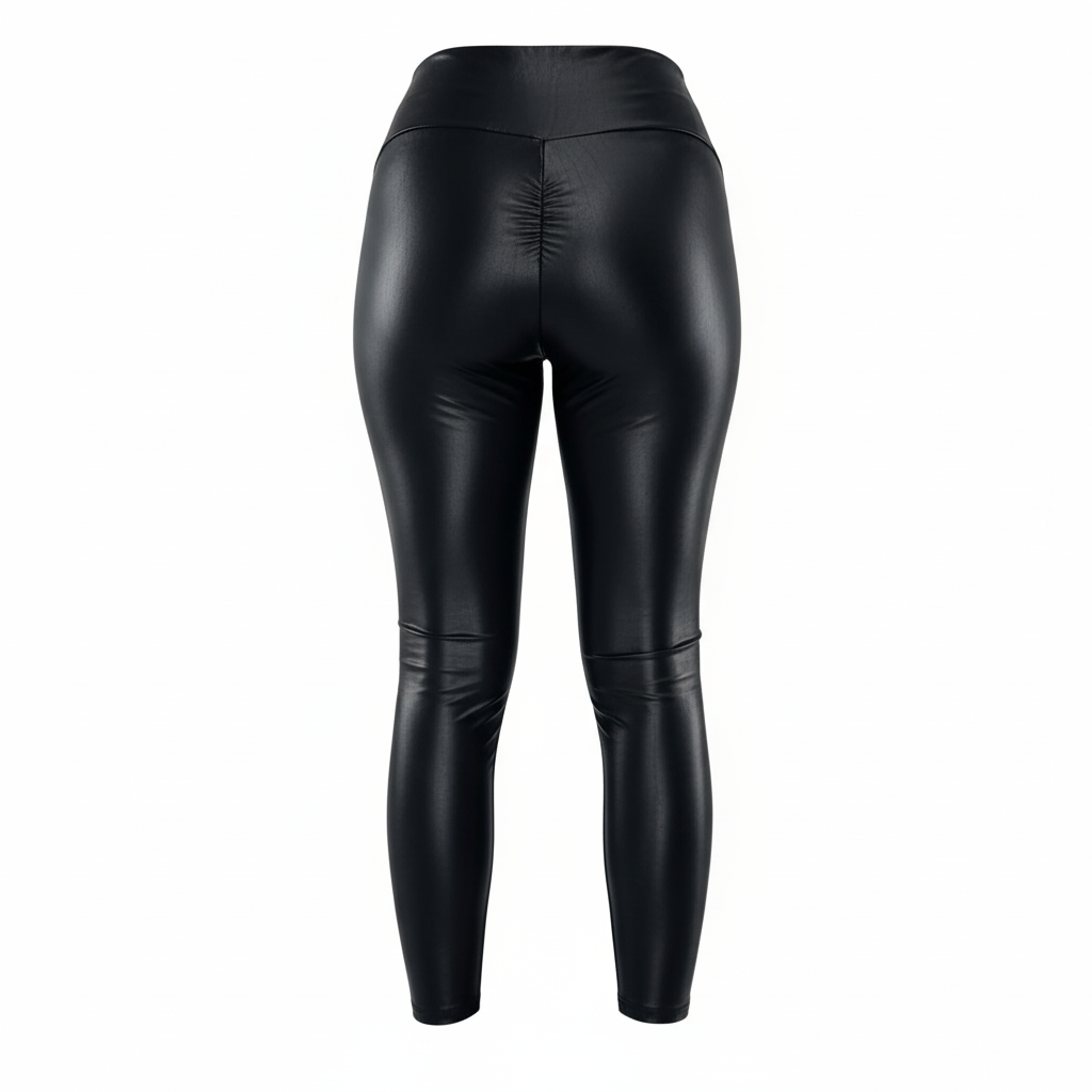 Leggins deportivos efecto vinil que moldean y estilizan con impacto visual
