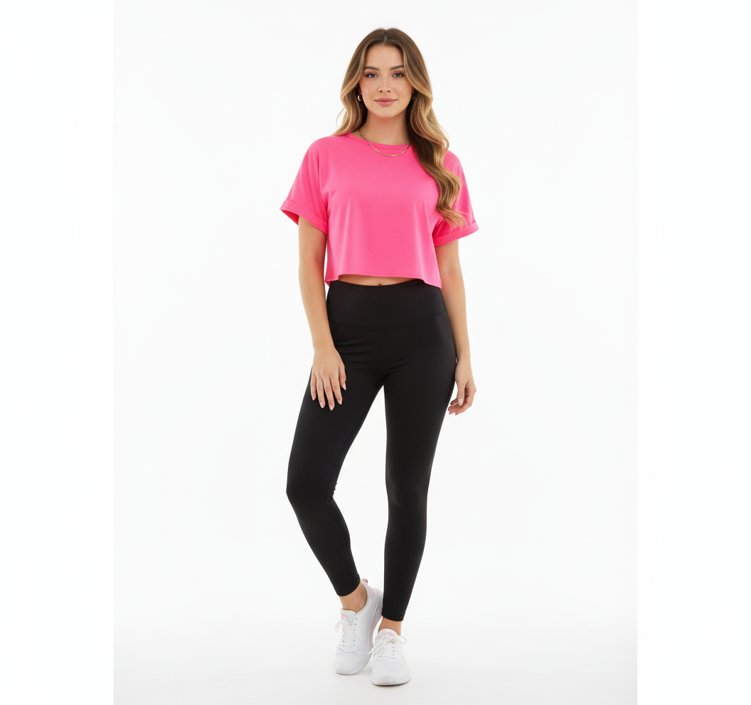 Crop top de confort activo para moverte con libertad todo el día