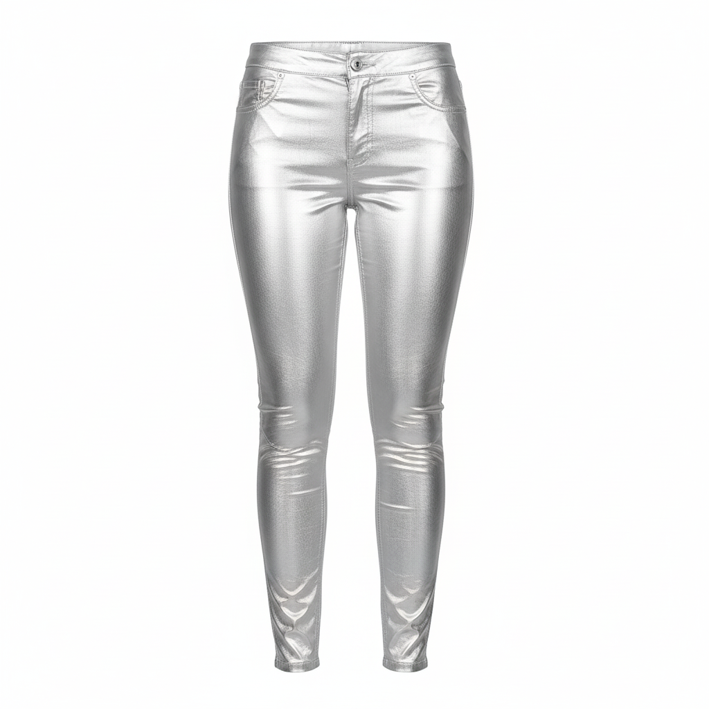 Pantalón ajustado brillante que potencia tu silueta con audacia visual