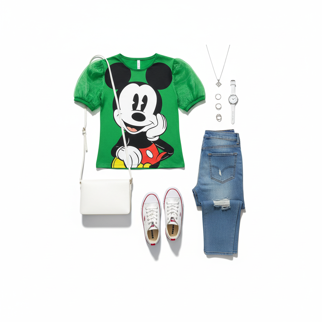 Blusa manga princesa con estampado divertido que resalta tu personalidad