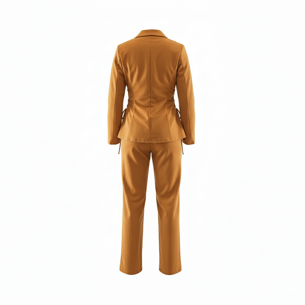 Conjunto saco y pantalón con estructura que estiliza al instante