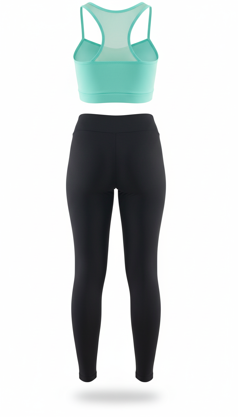 Conjunto deportivo con transparencias que estiliza y potencia tu figura