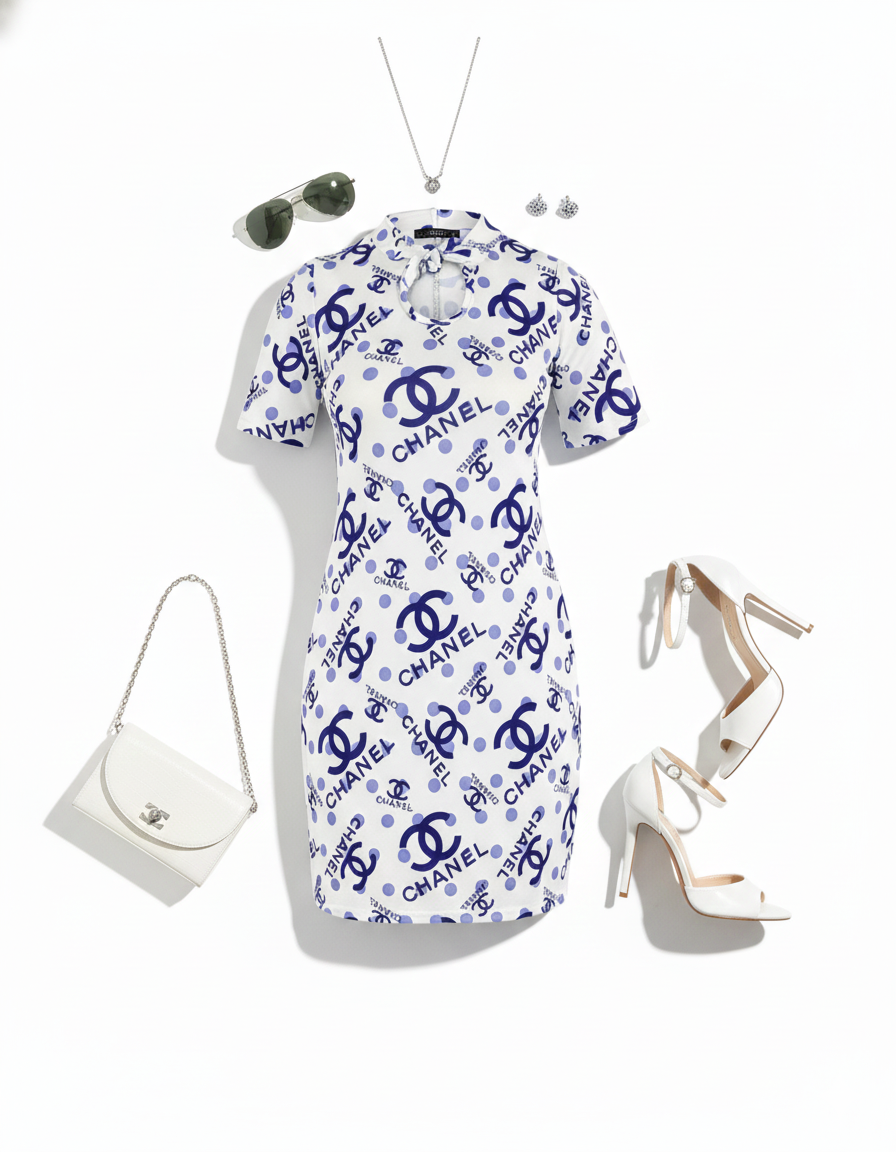 Vestido corto con moño que resalta tu lado chic y divertido