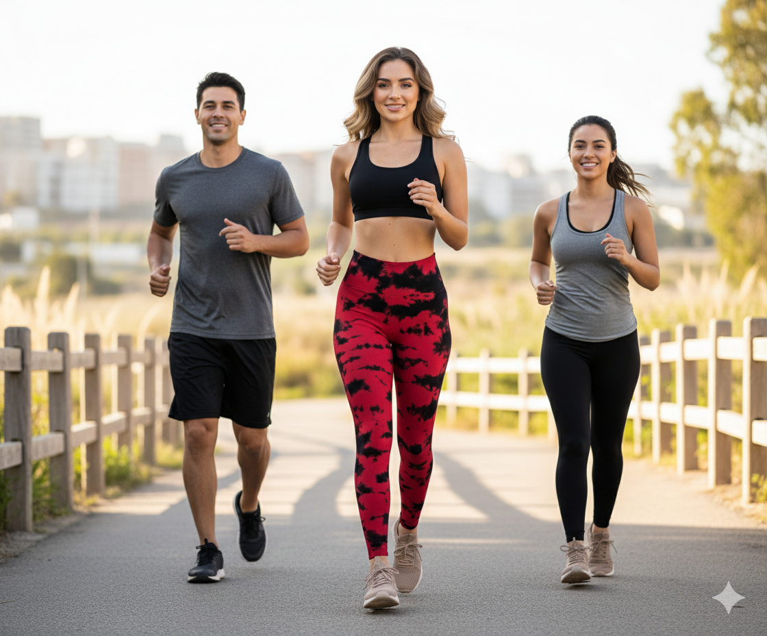 Leggins deportivo con estampado acuarela que potencia tu energía visual
