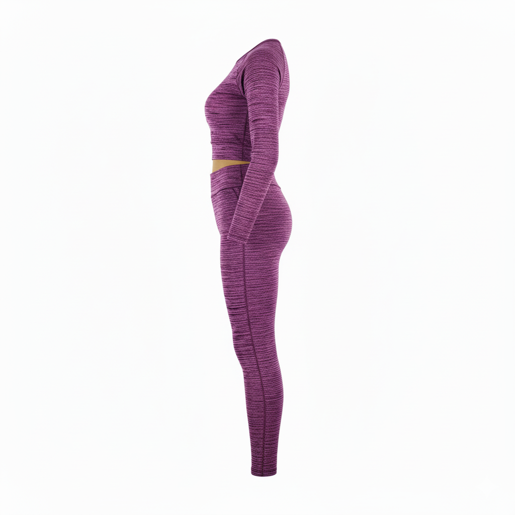 Conjunto deportivo con grecas que realza y estiliza en movimiento
