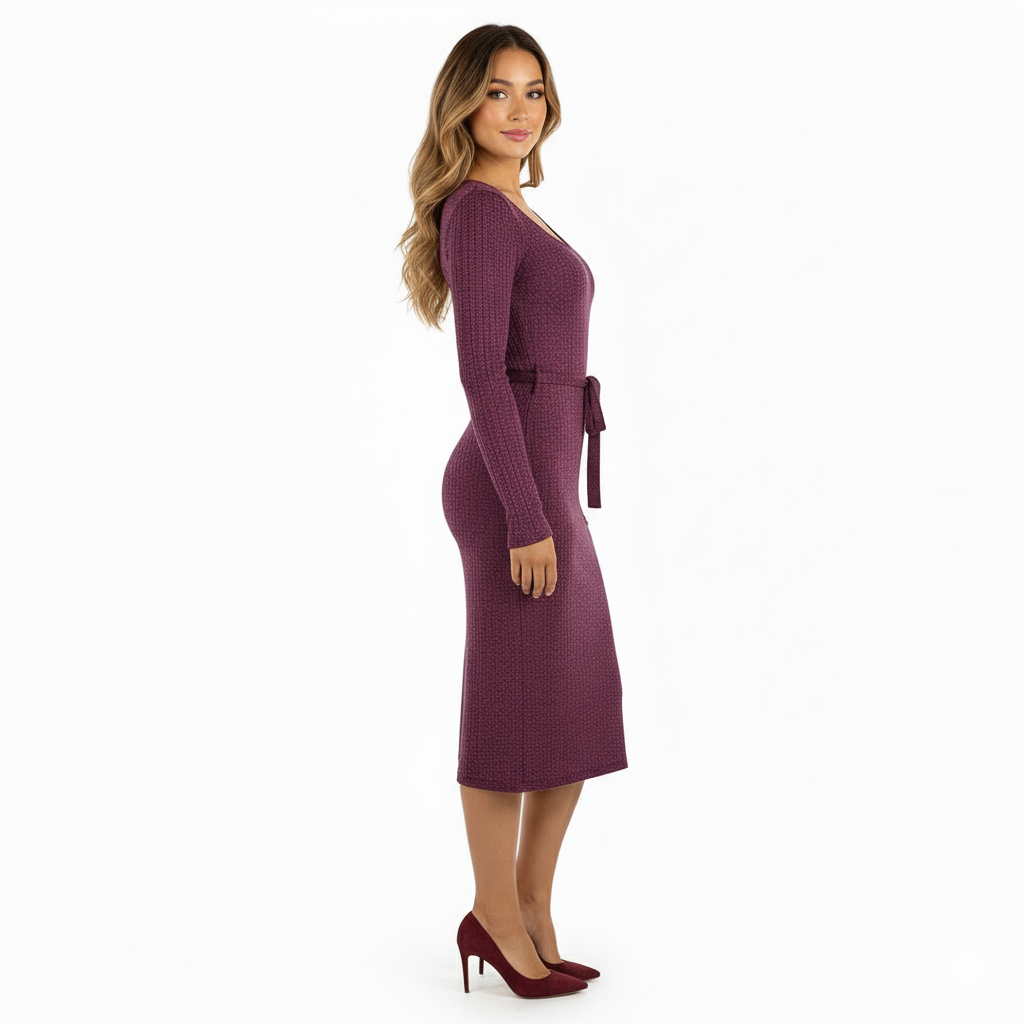 Vestido corte Chanel 3/4 que estiliza tu silueta con elegancia atemporal