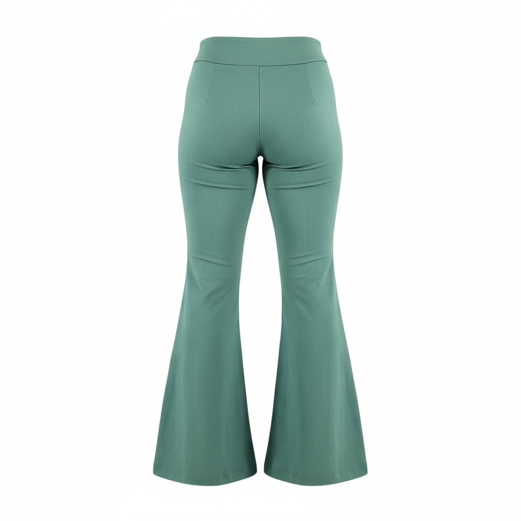 Pantalón acampanado con caída elegante para un look relajado y moderno