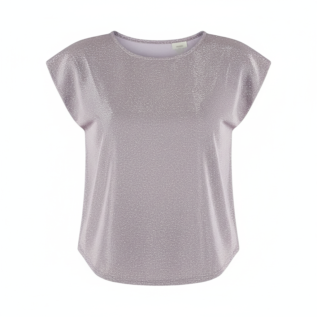 Blusa sin mangas con brillo elegante y corte favorecedor