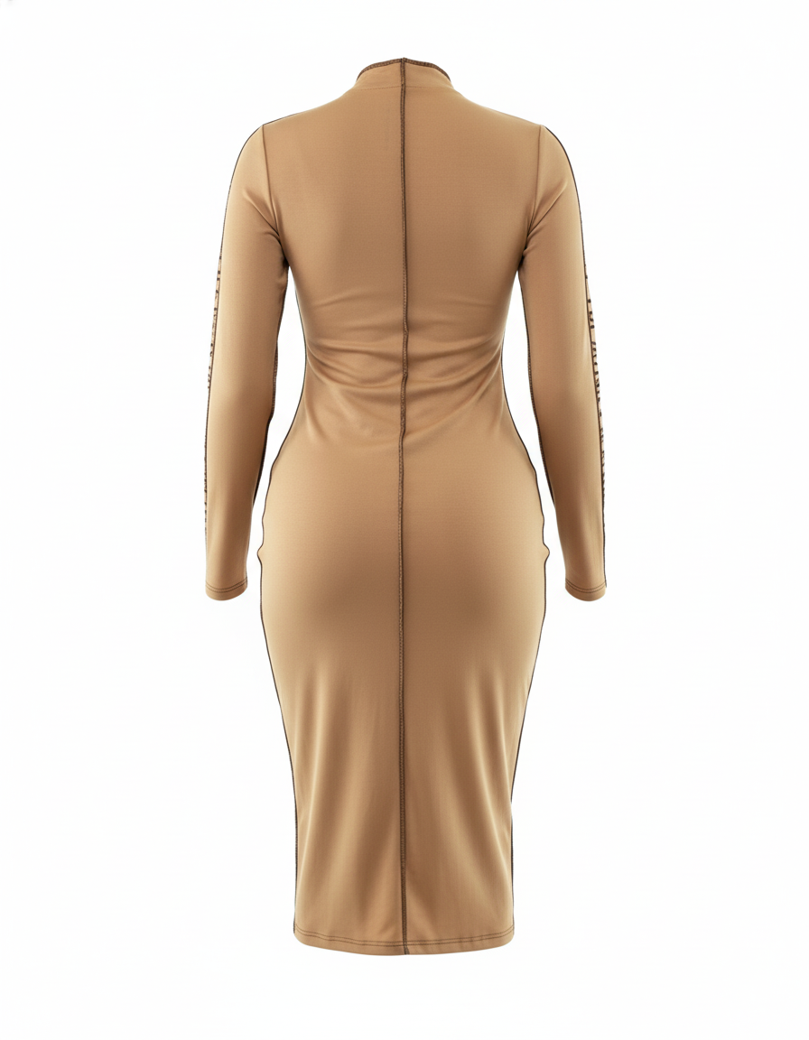 Vestido largo estilo Chanel que proyecta autoridad refinada