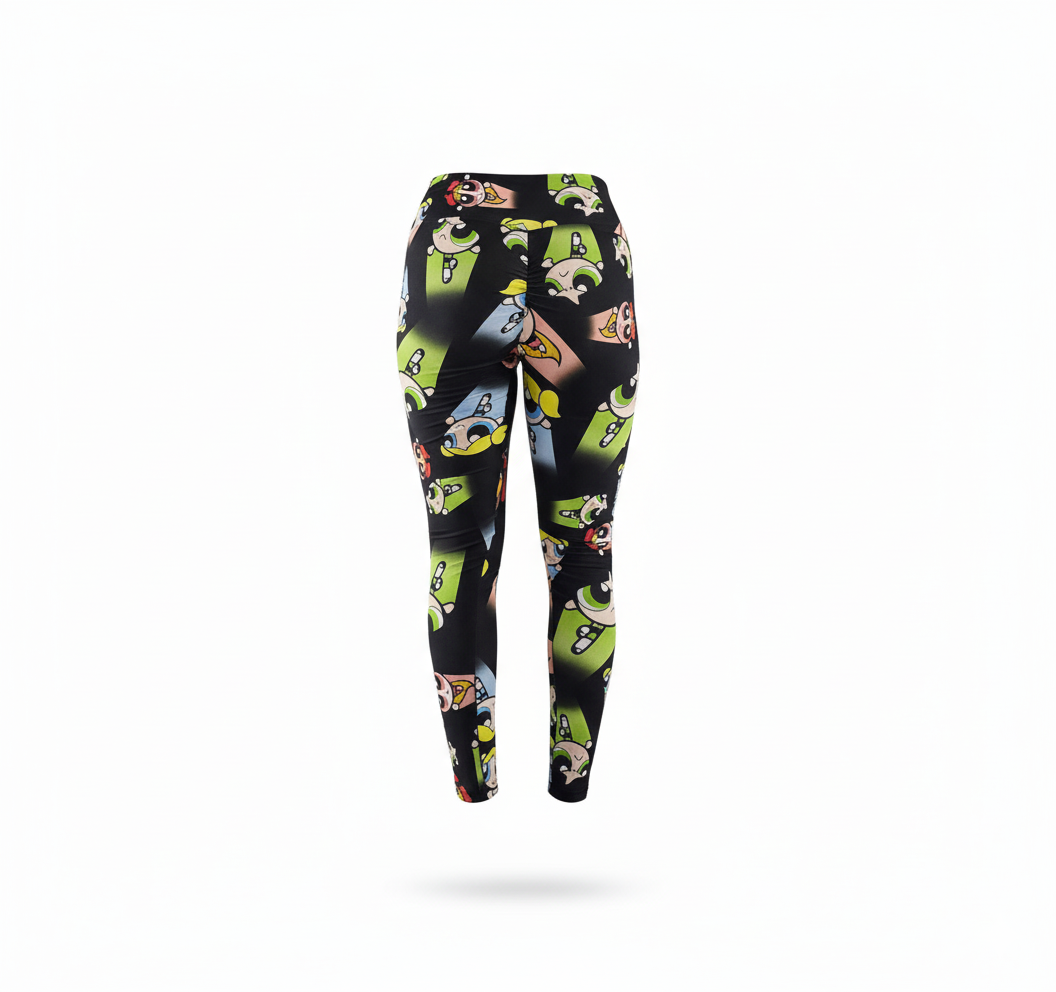 Leggins deportivos con estampado animado que despiertan tu poder interior