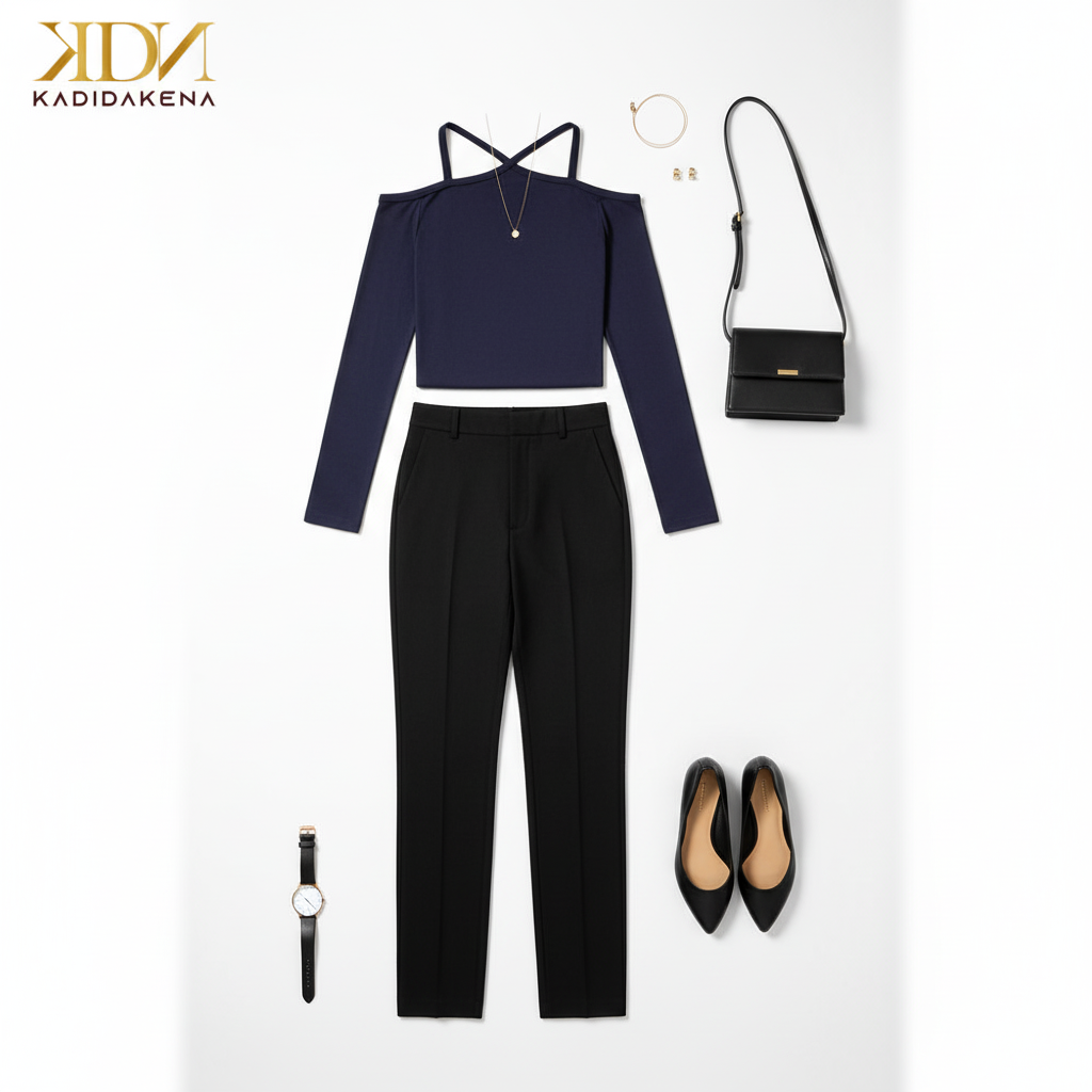 Blusa off shoulder con tirantes cruzados que estiliza con actitud juvenil