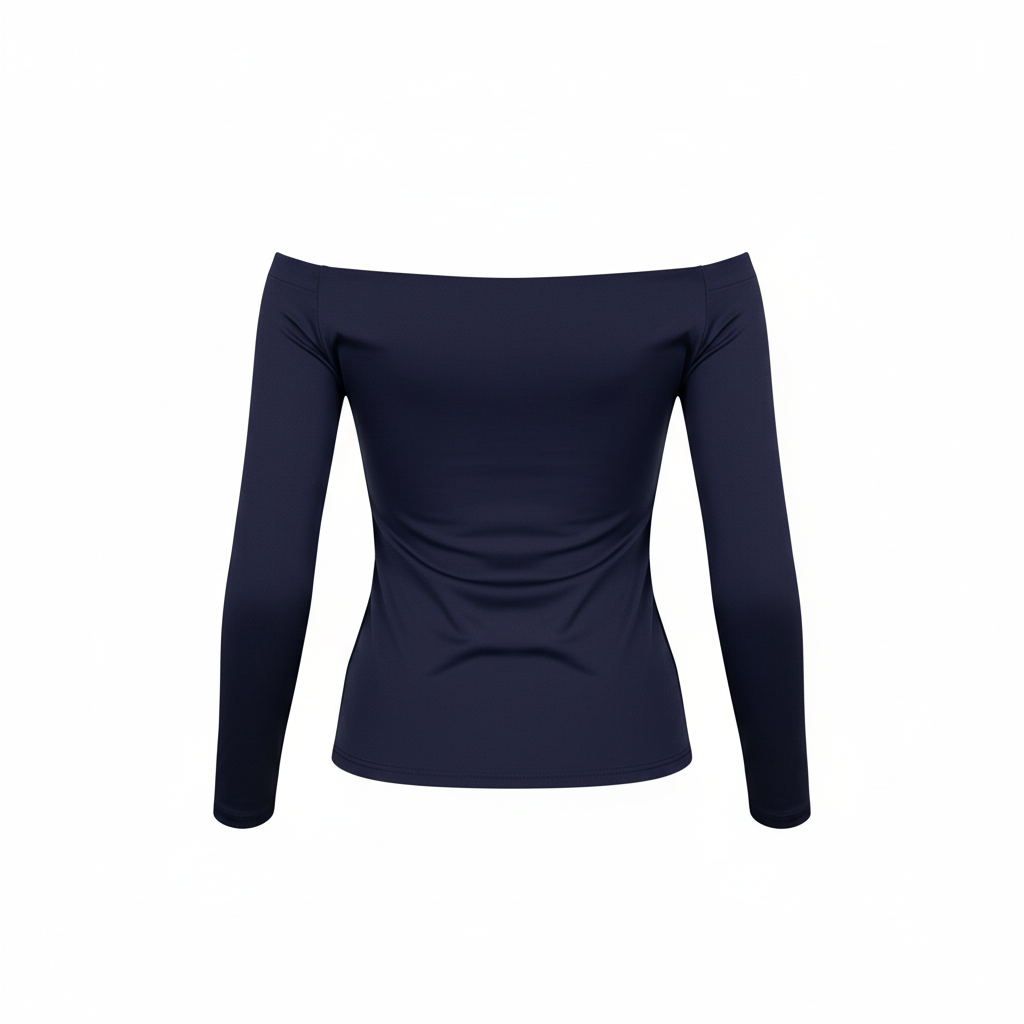 Blusa manga larga off shoulder que resalta tu silueta con elegancia sutil