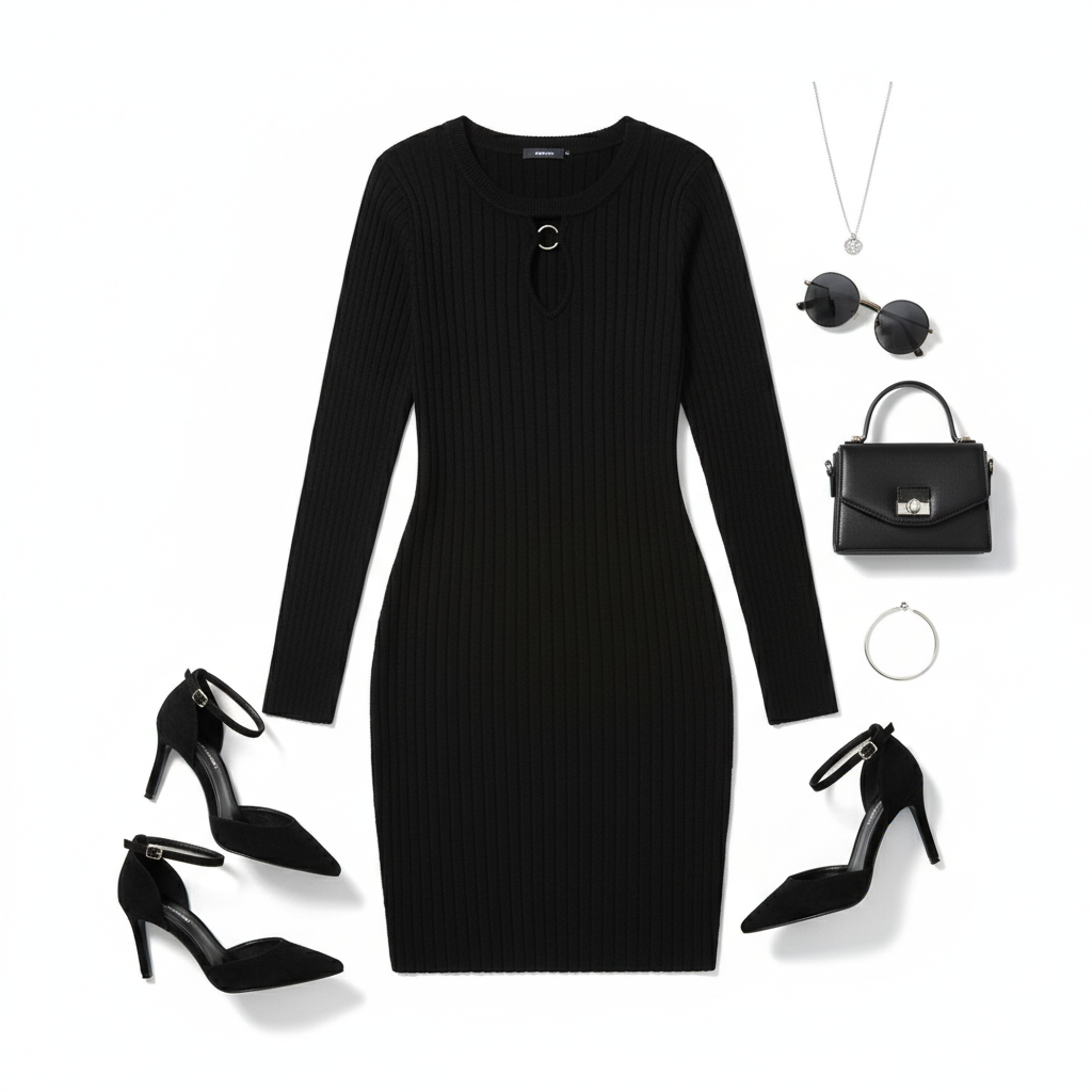 Vestido corto ajustado que realza tu figura con elegancia casual