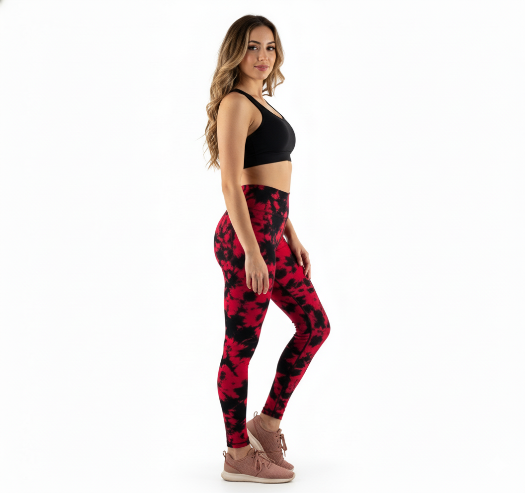 Leggins deportivo con estampado acuarela que potencia tu energía visual