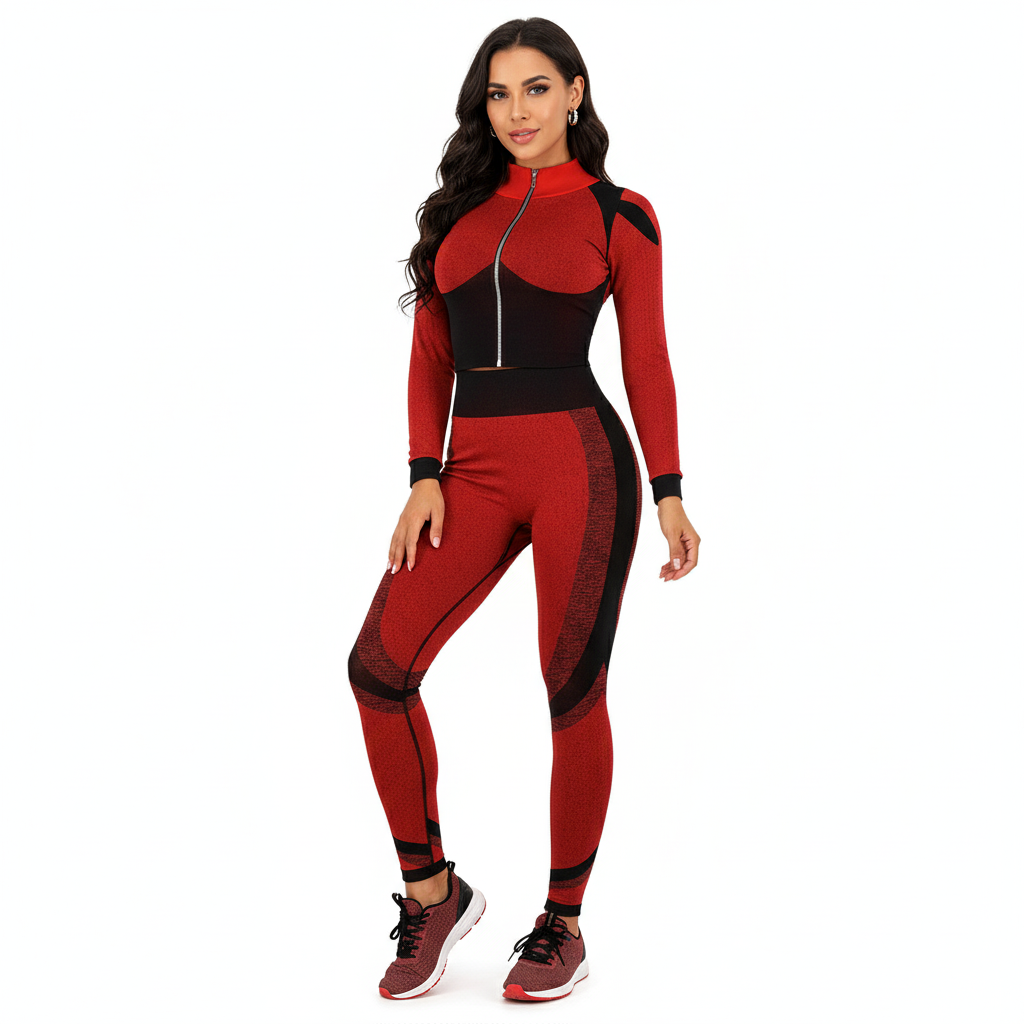 Conjunto deportivo con chaqueta que esculpe tu figura con actitud