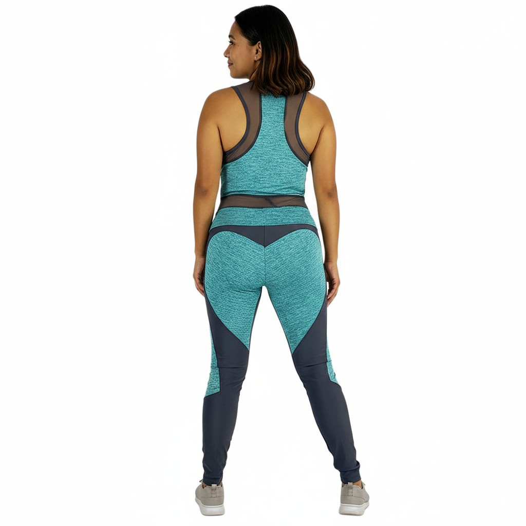 Enterizo deportivo con diseño corazón que moldea tu silueta