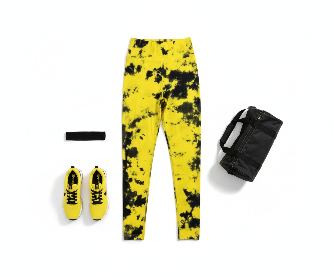 Leggins deportivo con estampado acuarela que potencia tu energía visual