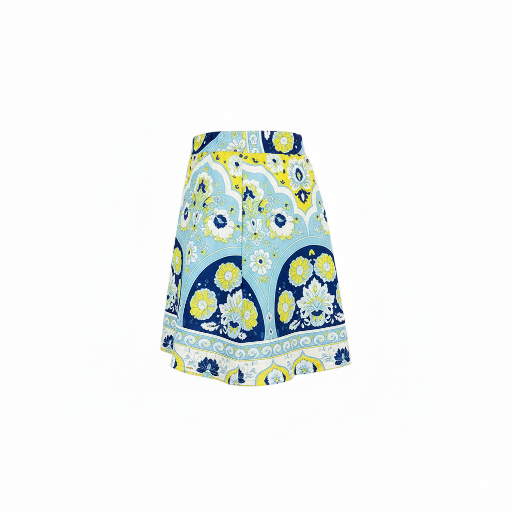 Minifalda estampada que ilumina tu look con frescura y armonía