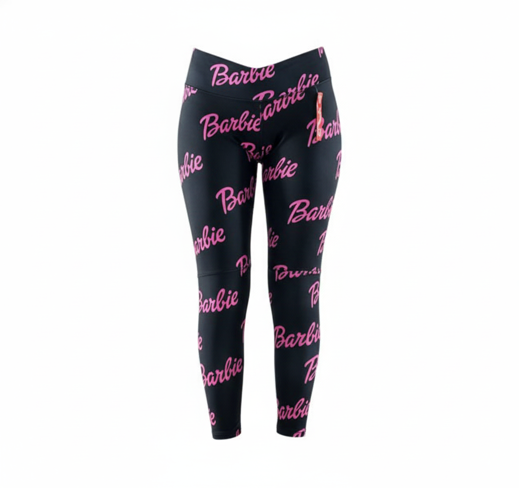Leggins deportivos con estampado Barbie que realzan tu energía visual