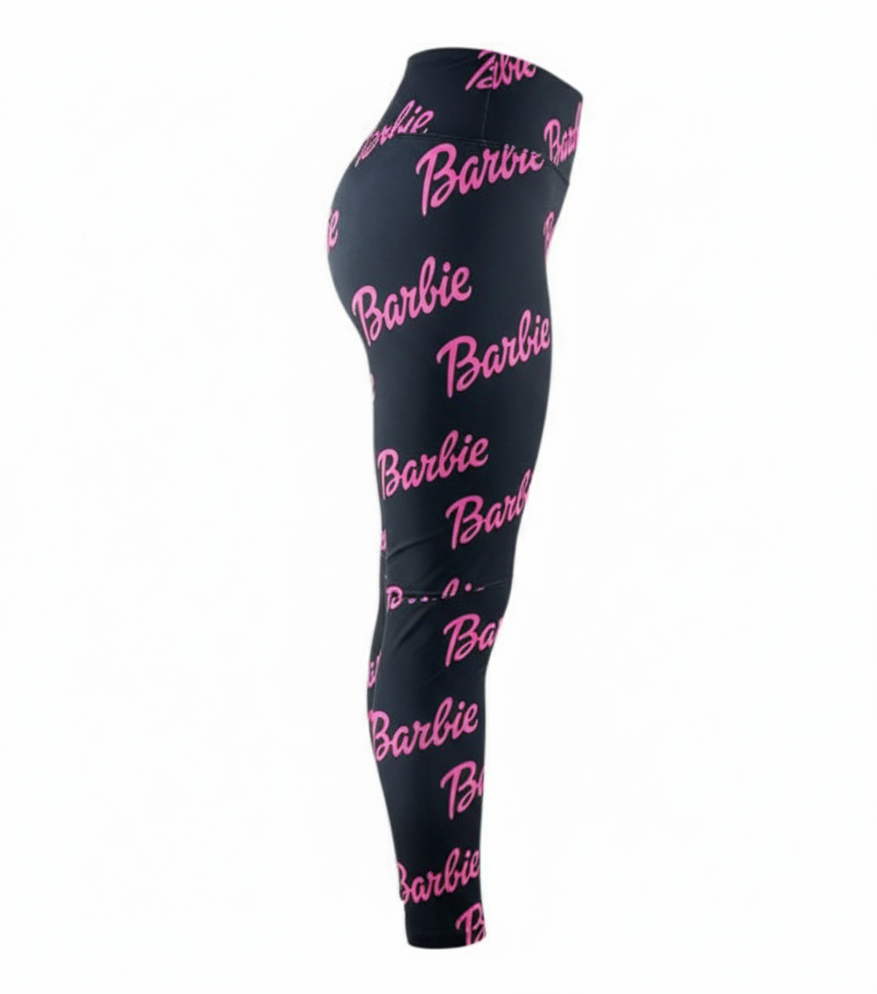 Leggins deportivos con estampado Barbie que realzan tu energía visual