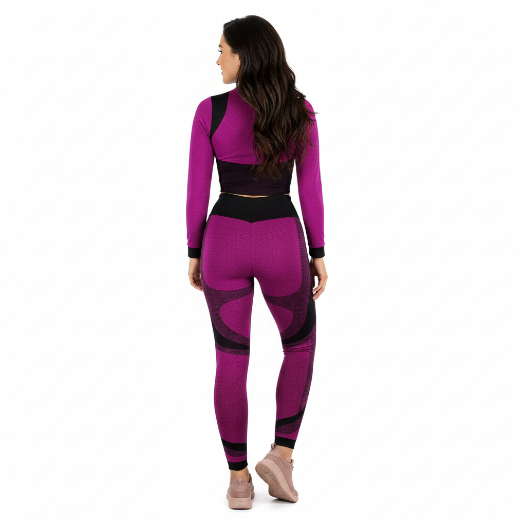 Conjunto deportivo con chaqueta que esculpe tu figura con actitud