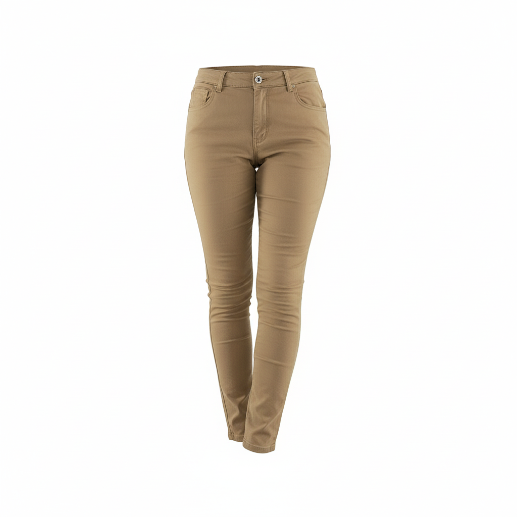 Pantalón recto ajustado con cinturón que define tu silueta con elegancia casual