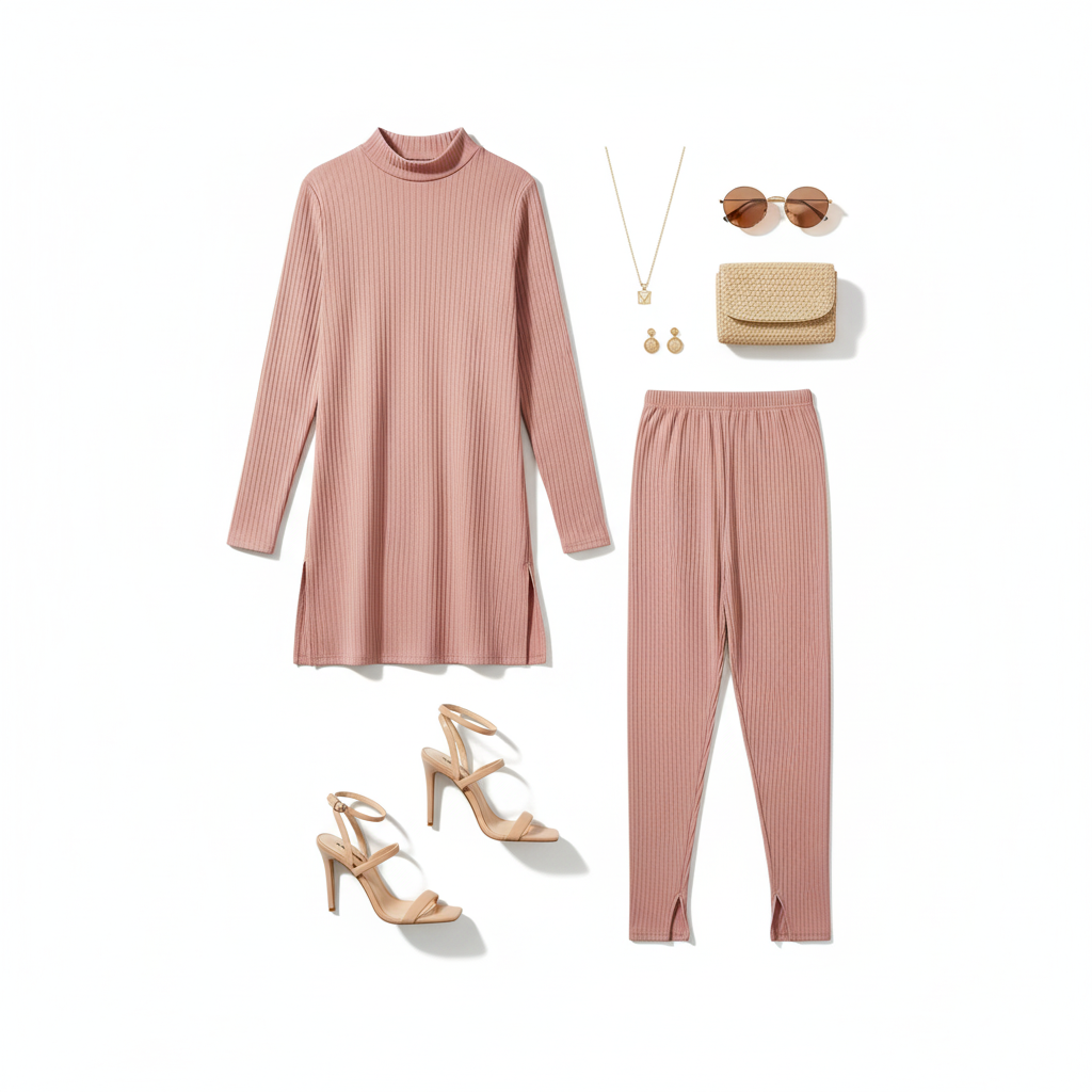 Conjunto de blusa y pantalón con diseño que realza tu silueta