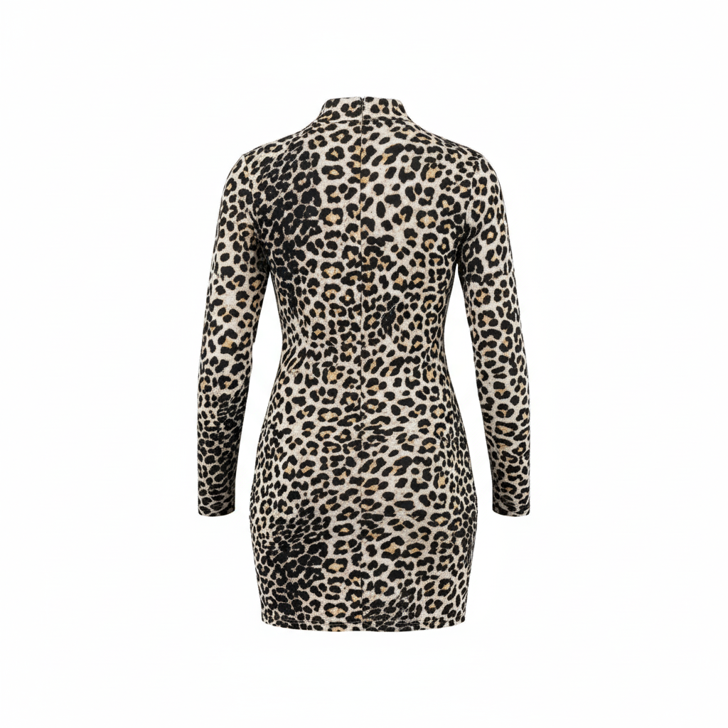 Minivestido animal print que seduce con fuerza y actitud felina