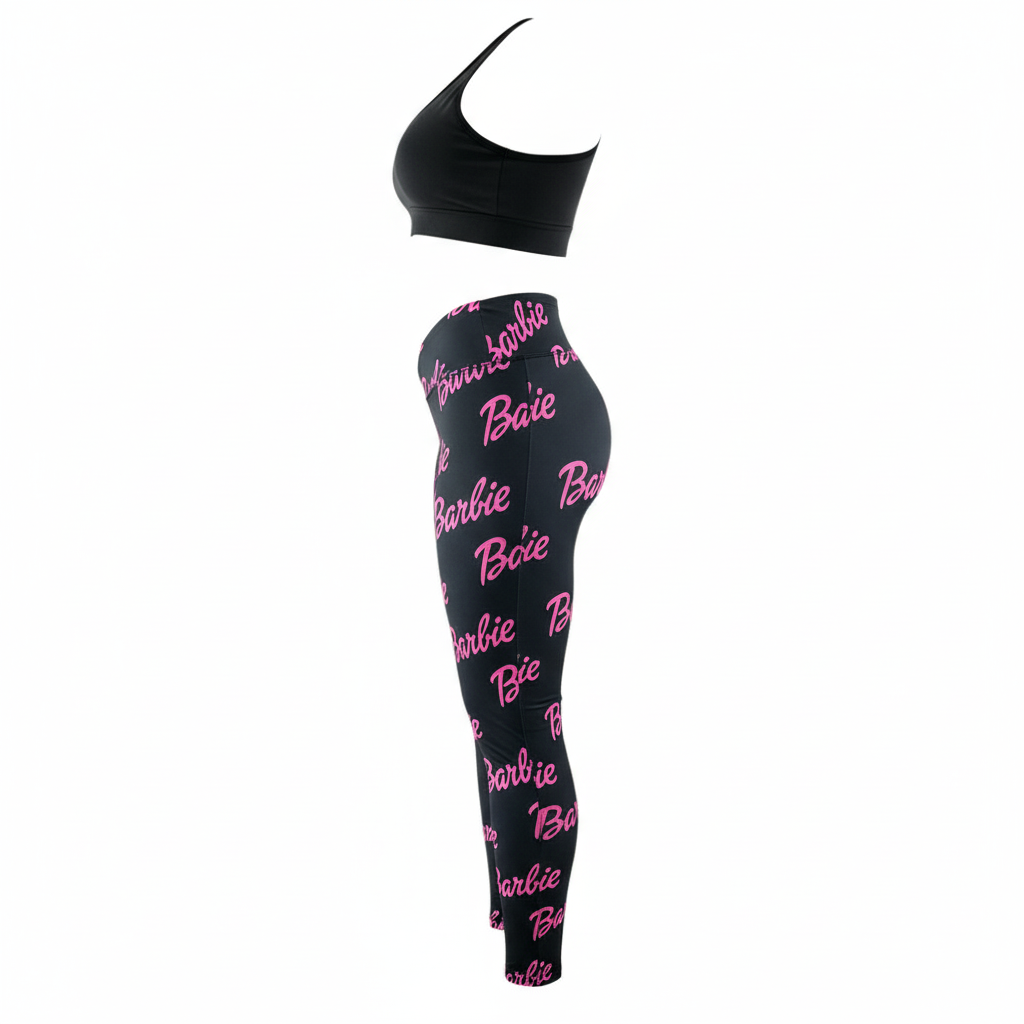 Conjunto deportivo Barbie que potencia tu figura con energía visual