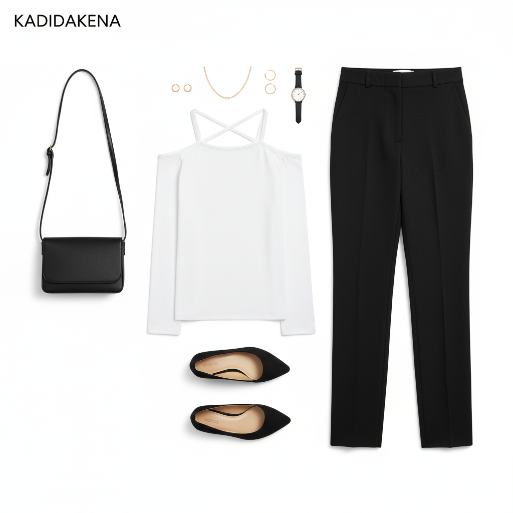 Blusa off shoulder con tirantes cruzados que estiliza con actitud juvenil