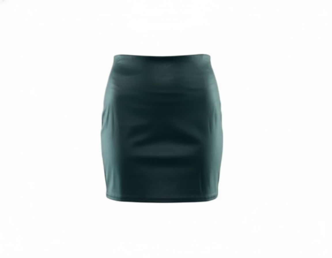 Minifalda vinipiel que define tu silueta con elegancia urbana
