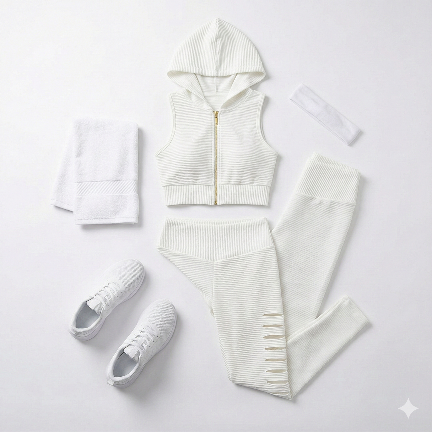 Conjunto deportivo con rombos laterales que estiliza tu figura al moverte