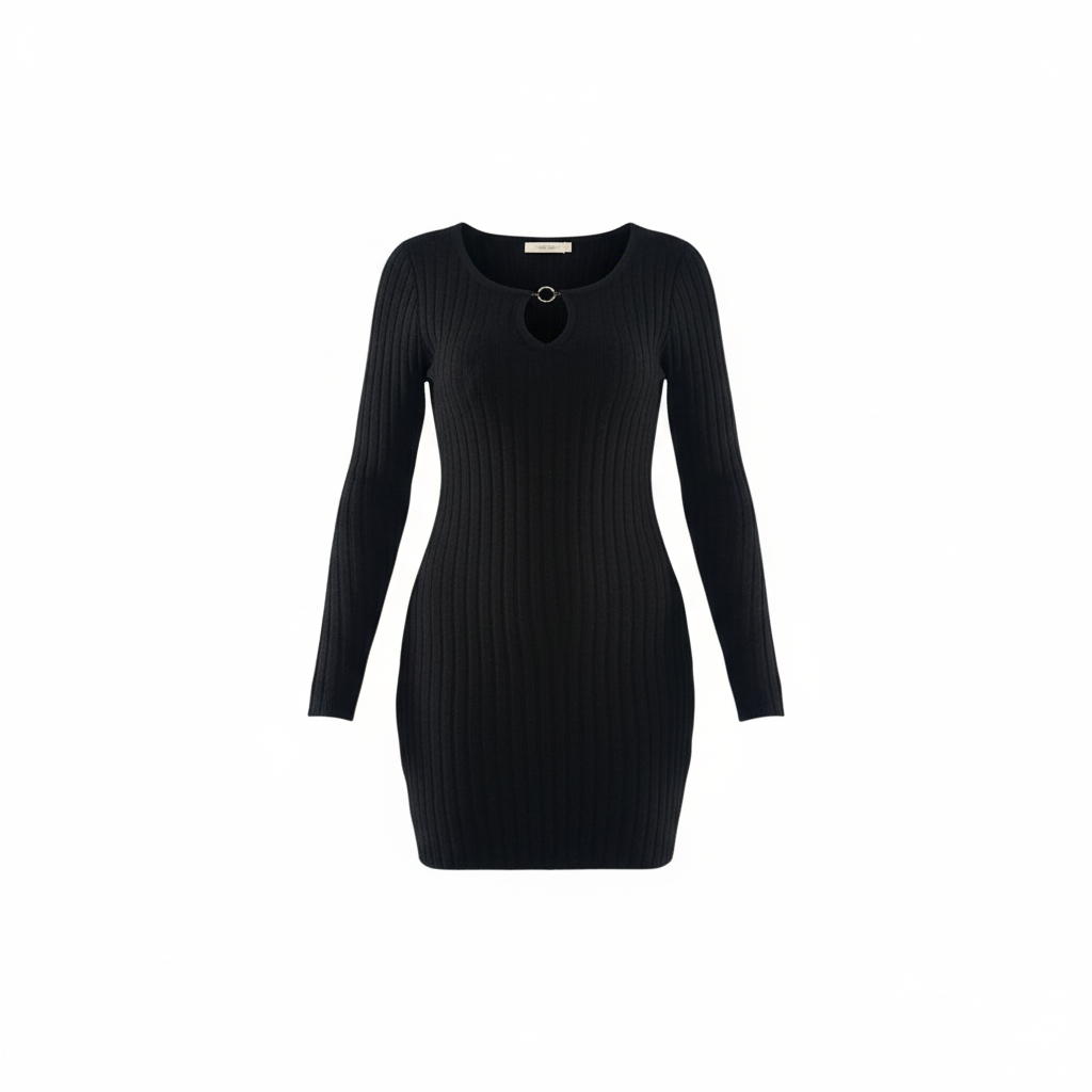 Vestido corto ajustado que realza tu figura con elegancia casual