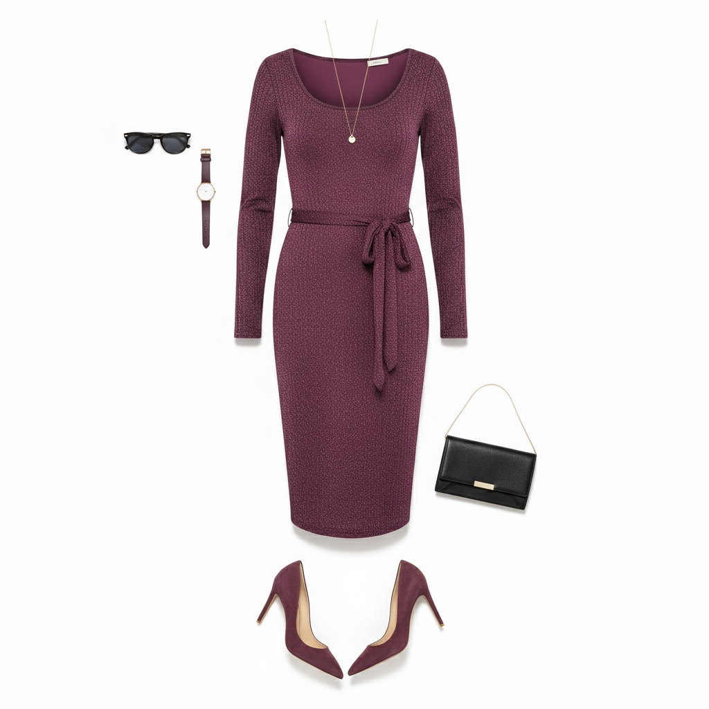 Vestido corte Chanel 3/4 que estiliza tu silueta con elegancia atemporal