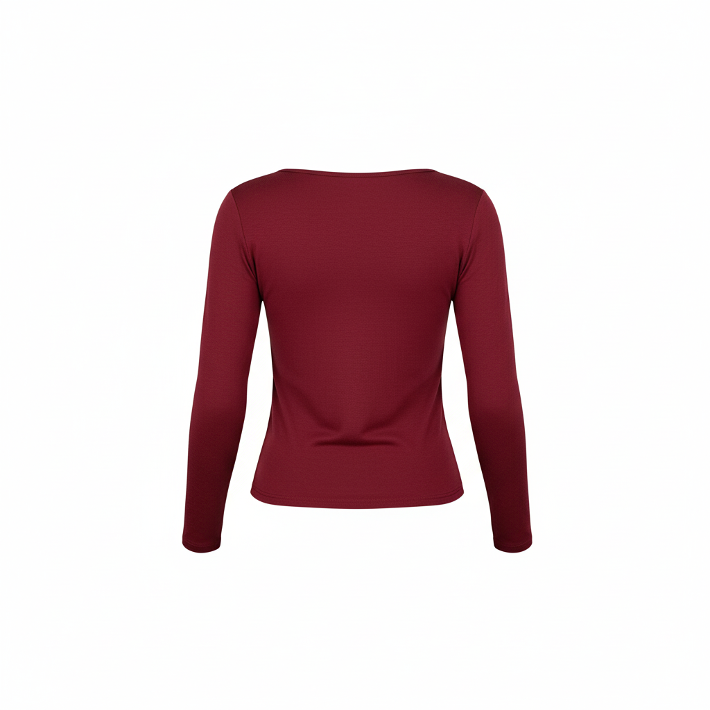 Blusa manga larga con amarre que define tu silueta con elegancia