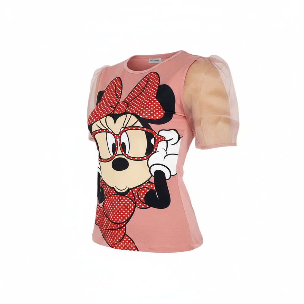 Blusa manga princesa con estampado divertido que resalta tu personalidad