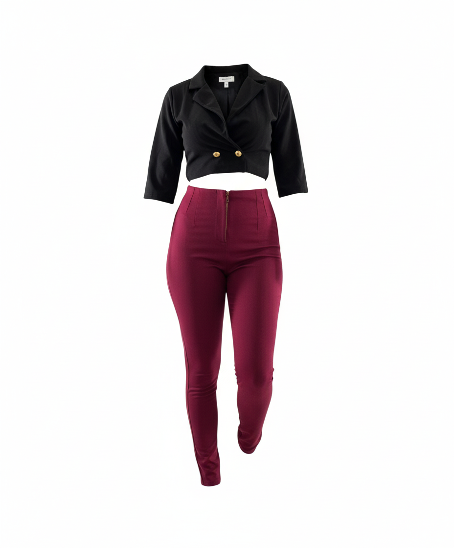 Conjunto casual con blazer que define tu silueta con elegancia relajada