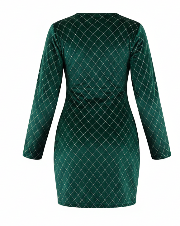Vestido corto con transparencias y brillo que potencia tu sensualidad